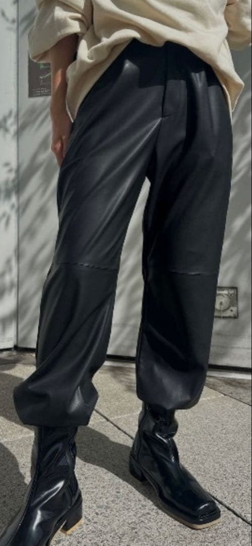AMERI Disney Mickey Synthetic Leather Jogger Pants - image 3
