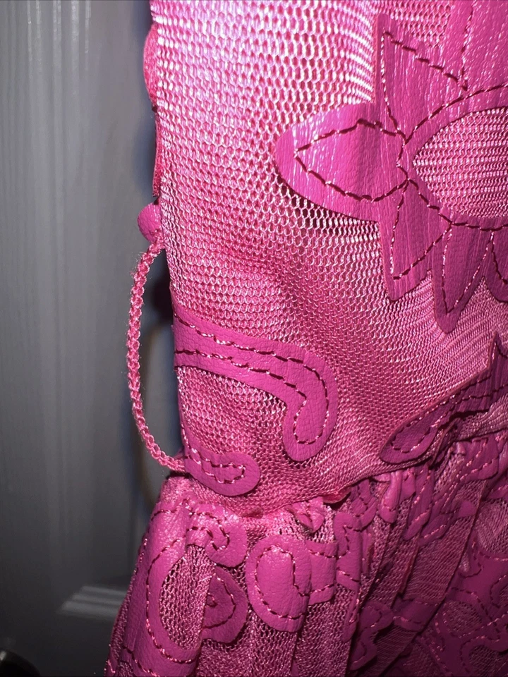 American Girl Merry Magenta Dress for Girls Party Dress Size 14 - Image 4 of 4