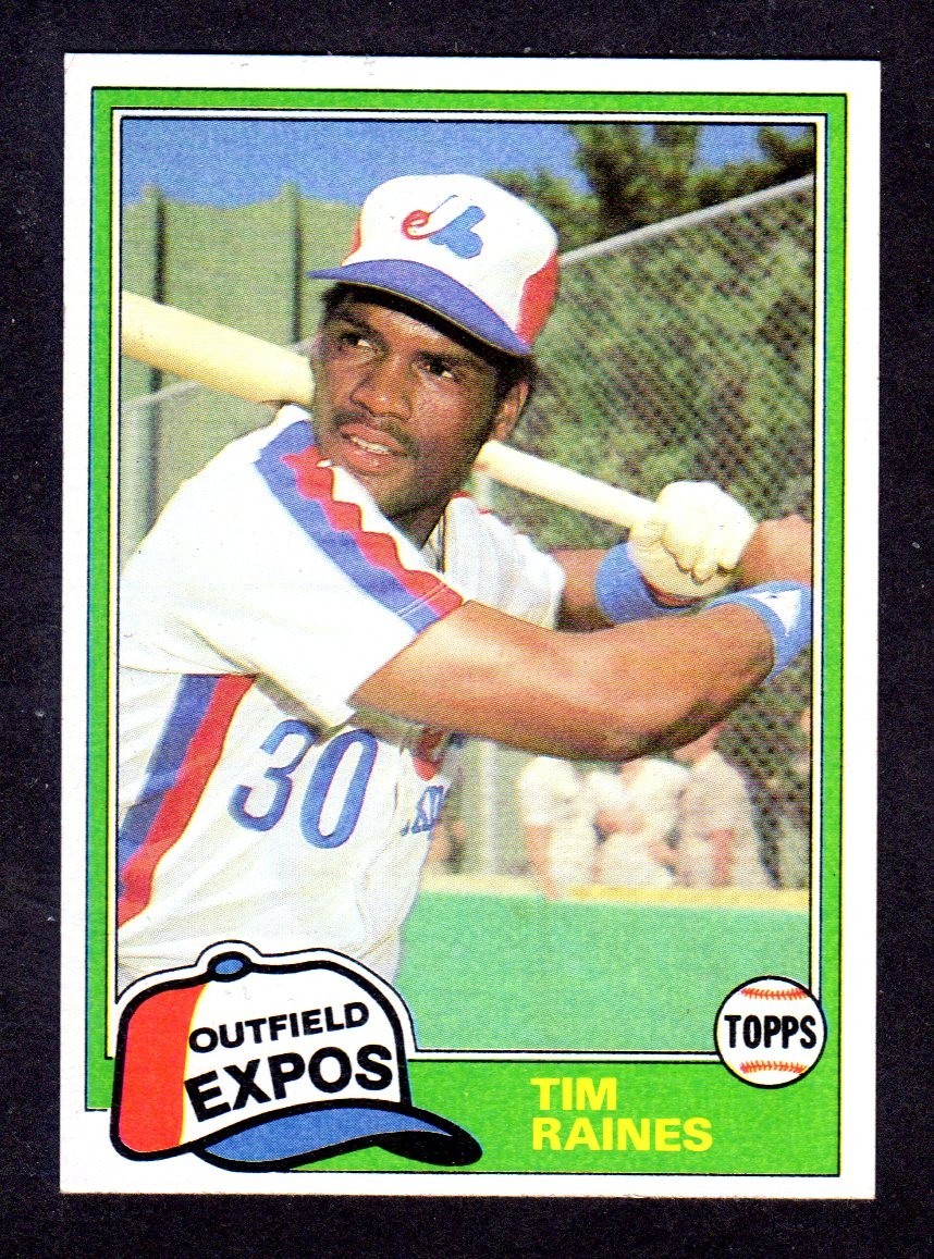 1981 TOPPS TRADED #816 Tim Raines  ROOKIE   MONTREAL EXPOS   EX     A