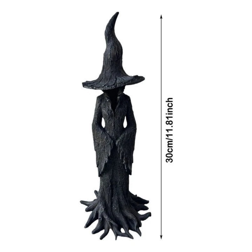 Cracker Barrel Tree Witch Statue 2025 30 cm Halloween Decor - New