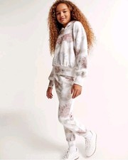 Abercrombie Kids 2 Pc Floral Hoodie Jogger Set Girls Sz 13-14