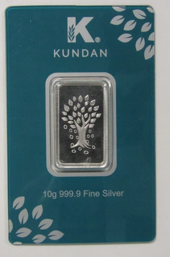 2024 10g .999 Fine Silver Kundan tree Bar
