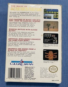 The Magic of Scheherazade (Nintendo 1989) NES With Box & Manual Tested