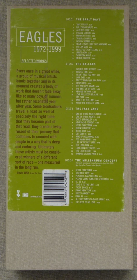 Eagles: Selected Works 1972-1999 - Box-Set mit 4 CDs - Sehr guter Zustand! - Bild 2 von 4
