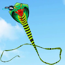 2024 Large Trilobite Snake Kite 3d Parafoil Huge Beach Kites Long Tail Easy Fly