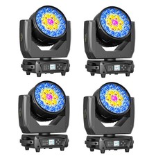 10x 380W LED Zoom Moving Head Stage Light RGBW DMX Beam Wash Lighting DJ Disco