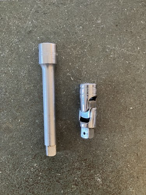 #ad Snap on 1 2” Dr. S 8 Swivel Socket Adapter amp; SVX5 5” Extension 2 Pc. Set USA $50.00