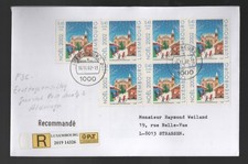 2002 Luxembourg dated 10/11/2002 month before issue? Christmas FDC Reg + receipt