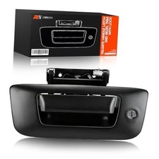 Tailgate Handle Latch Bezel Trim with Lock Cylinder Rod Clips Compatible