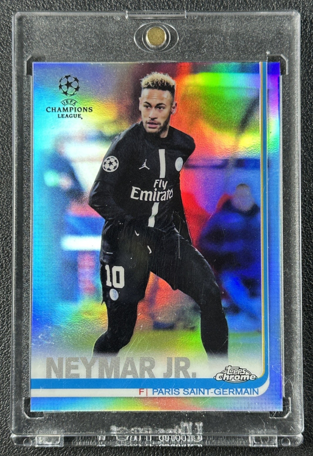 NEYMAR JR. 2018 TOPPS CHROME UCL #50 REFRACTOR PSG