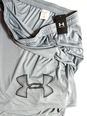 Men's UA Under Armor Sport Shorts Big & Tall 3XLT 3TGL 3EGA Gray NWT 100% Poly