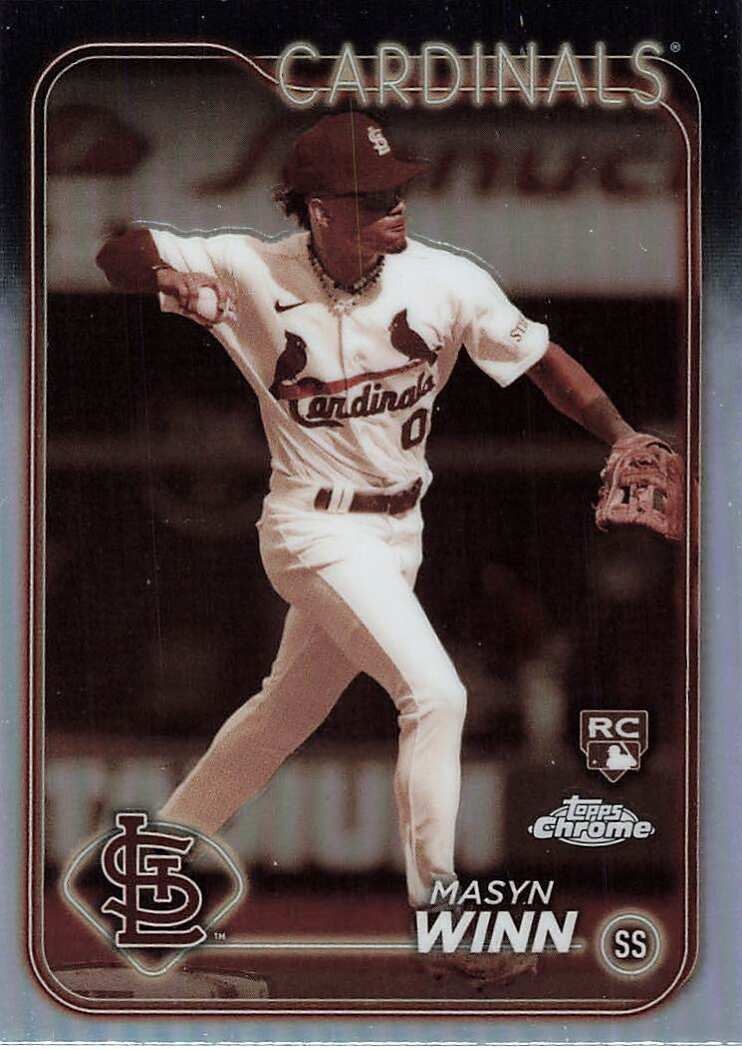 2024 Topps Chrome #189 Masyn Winn Sepia Refractors