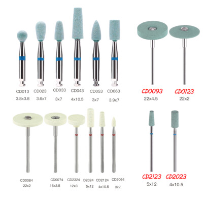 AZDENT Dental Lab Ceramic Diamond Burs HP/RA Polish Grinder Zirconia Porcelain