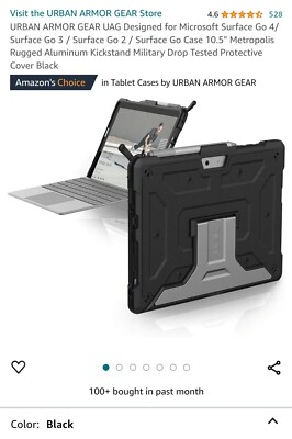 Urban Armor Gear UAG Protective Cases for Microsoft Surface Go - Black