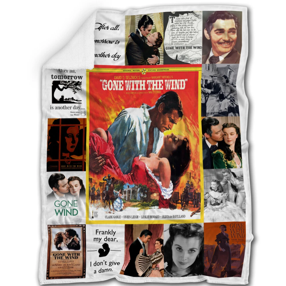 Gone With The Wind Blanket, Gone With The Wind Fleece, Sherpa Blanket