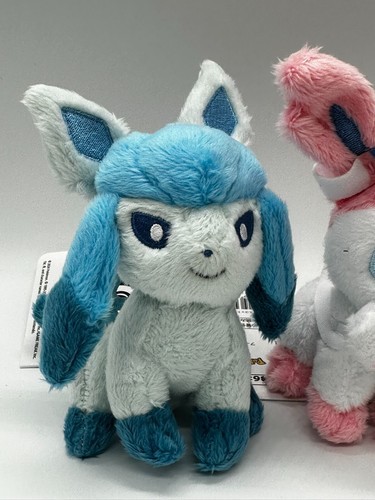 Pokemon Pokémon Get Peluche Glaceon & Sylveon Set Pocket Monster Doll Nuovo - Foto 3 di 12