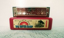 Vtg HOHNER Big River Harp Harmonica Key of C Original Case Made in Germany