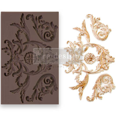 Majestic Flourish by Kacha | 5'' x 8'' Silicone Décor Mould | Redesign with Prima