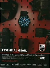 2009 PRINT AD - LUMINOX SWISS MADE WATCH AD - EVO NAVY SEAL COLORMARK #3053