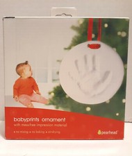 Pearhead Babyprints Ornament Baby s First Christmas Handprint Footprint Holiday