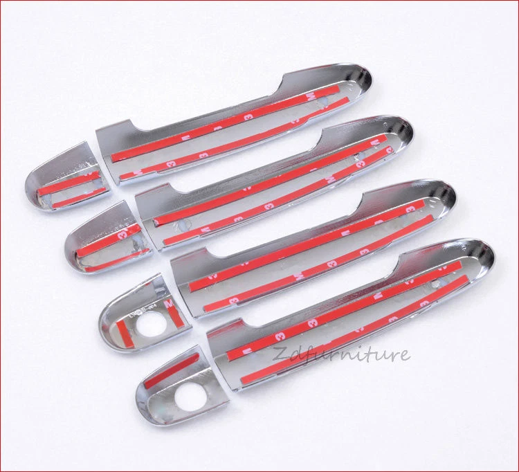 For Toyota Corolla 2003-2013 ABS Chrome Car Door Handle cup Cover Trim - Imagem 2 de 4