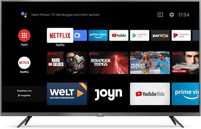 Xiaomi Smart TV 4S 43 Zoll, 4K Ultra HD, Triple Tuner, Android TV 9.0, Netflix