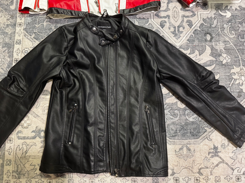Boys Fame Leather Jackets 2 size 11/12 - Picture 2 of 6