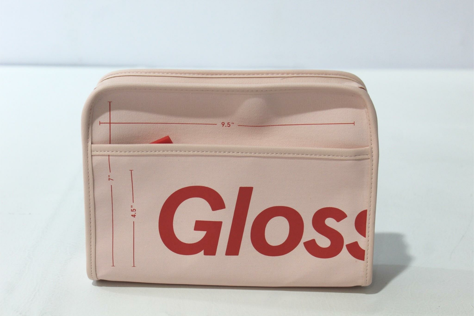 glossier zip bolsa