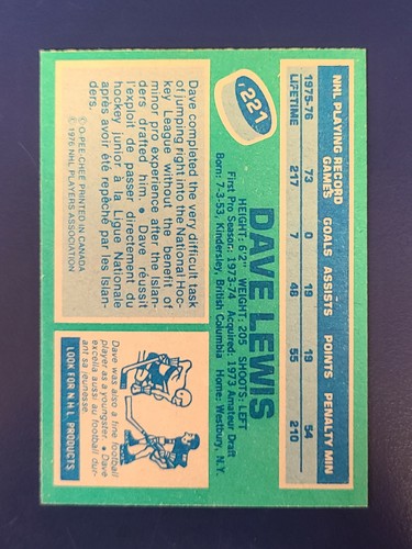 Tarjetas de hockey O-Pee-Chee OPC 1976-77 completa tu conjunto que elijas #176-396 - Imagen 75 de 275