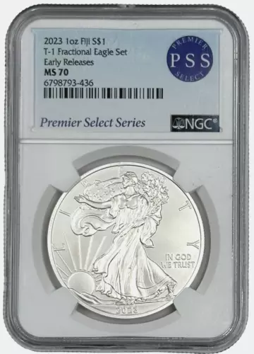 2023 Fiji Silver $1 Fractional Eagle 1oz NGC MS 70 Early Releases Premier Select
