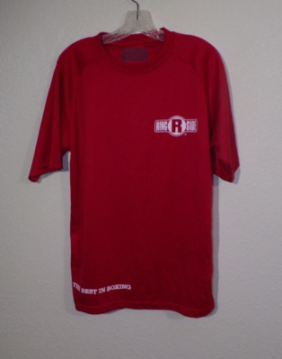 Boxing Jersey Ringside Tshirt Shirt Short Sleeve Red Size L