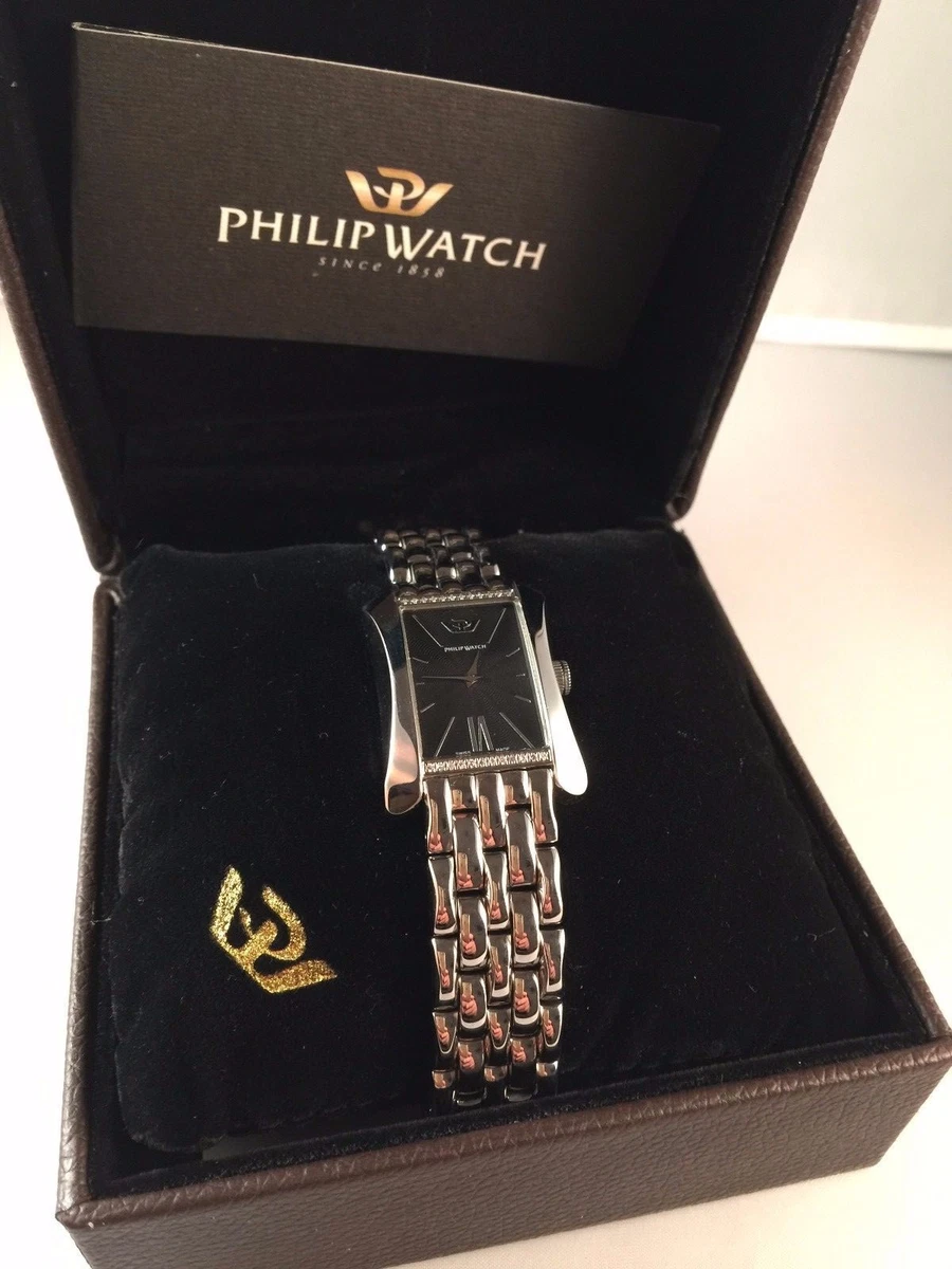 Philip Watch Fellini Black Dial and Stainless Steel Strap