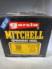 Vintage Garcia Mitchell 308 ultra light spinning reel New in Box!
