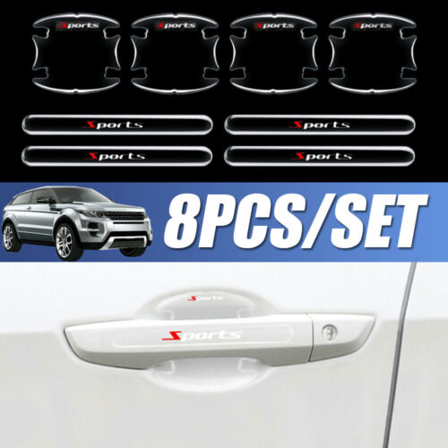 8PCS Clear Car Door Handle Bowl Sticker Anti-scratch Protector Film Decal Trims - Picture 9 of 19