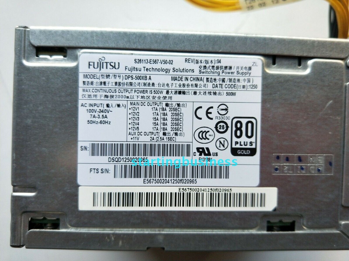 1PC For Fujitsu S26113-E567-V50-02 DPS-500XB A server power