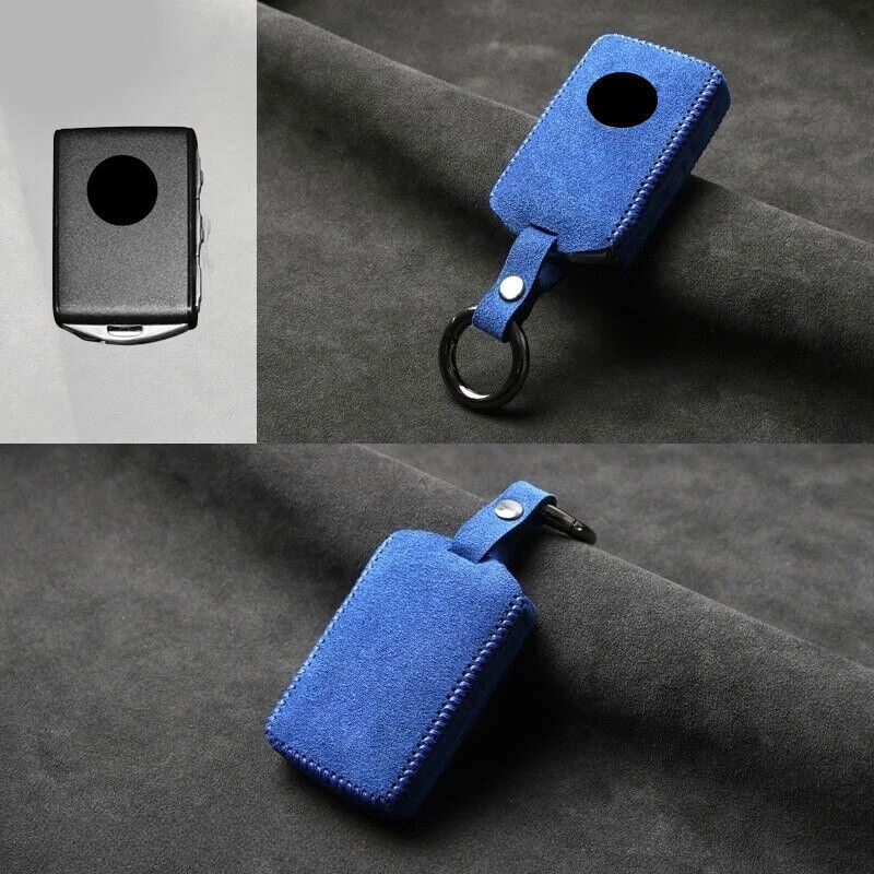 Suede Leather Car Key Case Cover For Volvo XC40 XC60 S60 S80 XC70 XC90 S90 V90 — 第 4/4 张图片