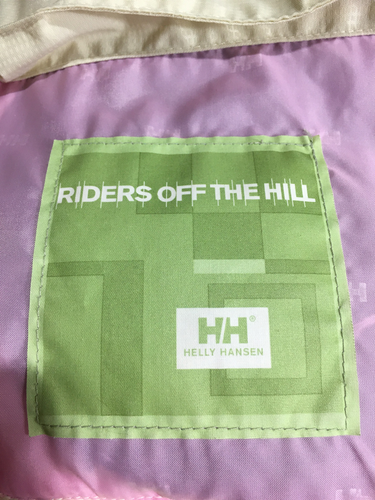 Helly Hansen puffer ski jacket size 10/12 Medium cream hooded - Picture 12 of 15