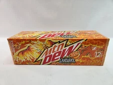 12 Cans - Livewire Mountain Dew - 12 Pack - Mtn Dew Live Wire Orange
