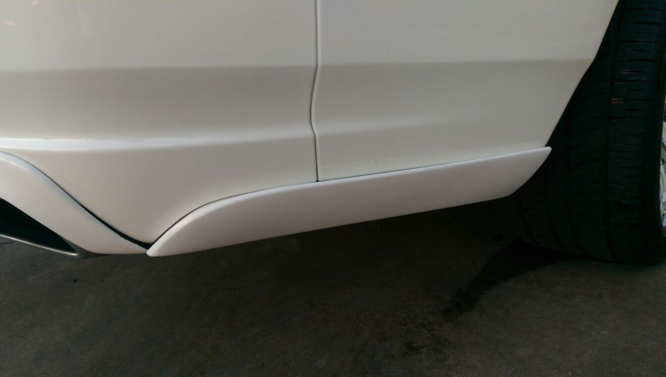 Rolls-Royce Ghost 2010-16 Tesoro 2pc Rear Bumper Skirts Tape on Made in USA NEW