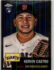 2022 Topps Chrome Platinum Anniversary Kervin Castro Rookie #477 RC Giants