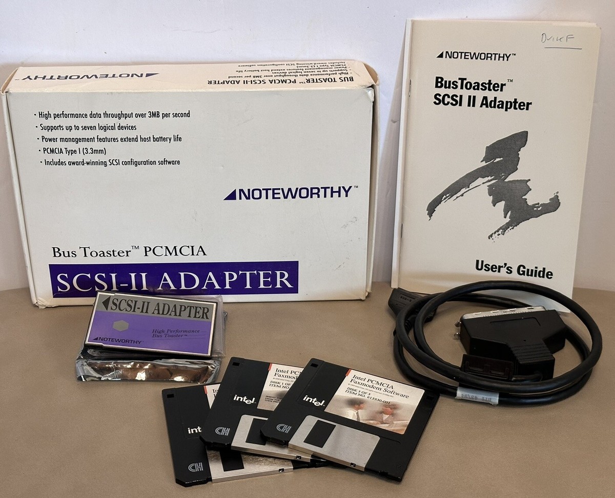 PCMCIA TYPEⅡ SCSI-Ⅱ PC CARD Iomega Zip Card PCMIA Slot Type II to SCSI Adapter Only - NO