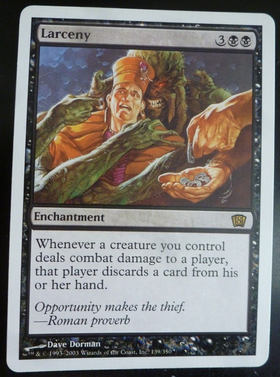 Magic The Gathering Larceny 8th Edition #139 LP/NM
