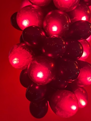 100-LIGHT SET GRAPE CLUSTER Red BURGUNDY GRAPE Indoor/Outdoor H1283BURG NEW - Picture 5 of 11
