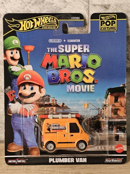 Hot Wheels Premium Super Mario Bros Movie Plumber Van, 2024, Nintendo, Neu & Ovp-image