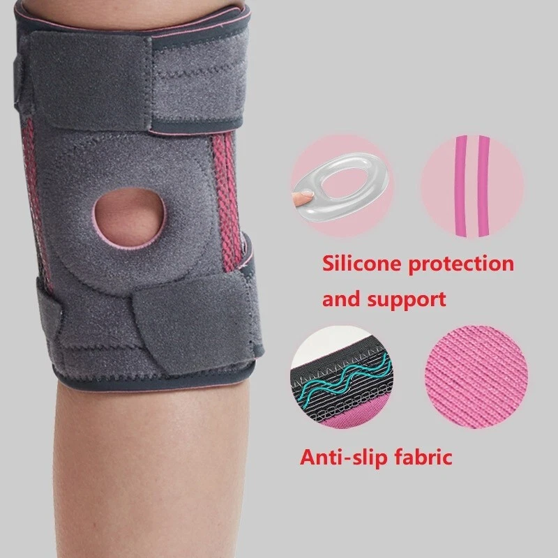 Compression Knee Brace Patella Support Meniscus Sport Joint Pain Arthritis Wrap - Image 4 of 4