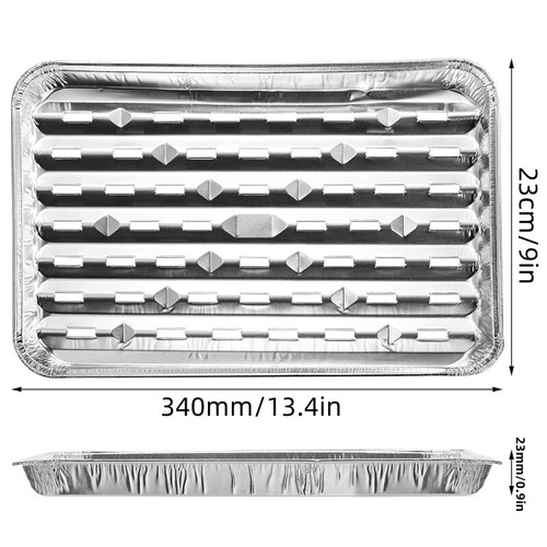 10/30X Large Aluminium Foil Barbecue Tray Baking Roasting Food Container Liner - Picture 3 of 9