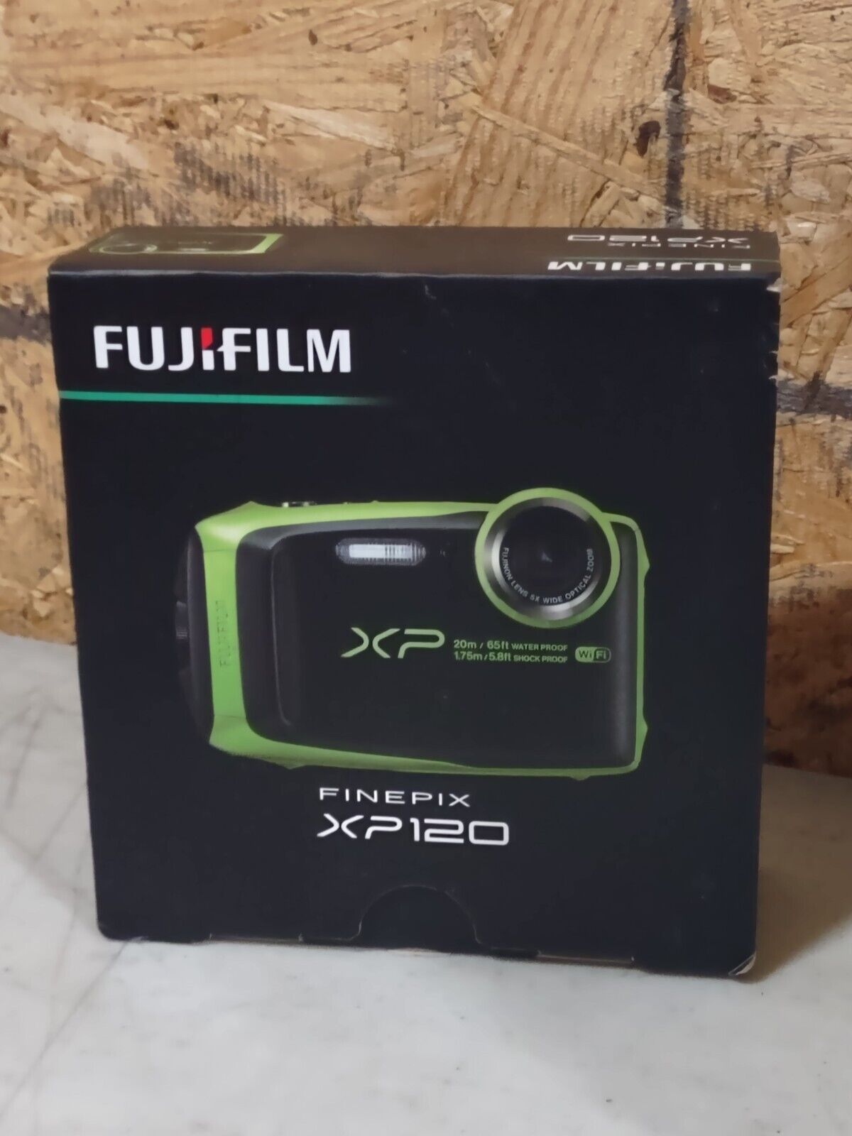 Fujifilm FinePix XP120 Digital Camera - Black/Lime Green for sale 