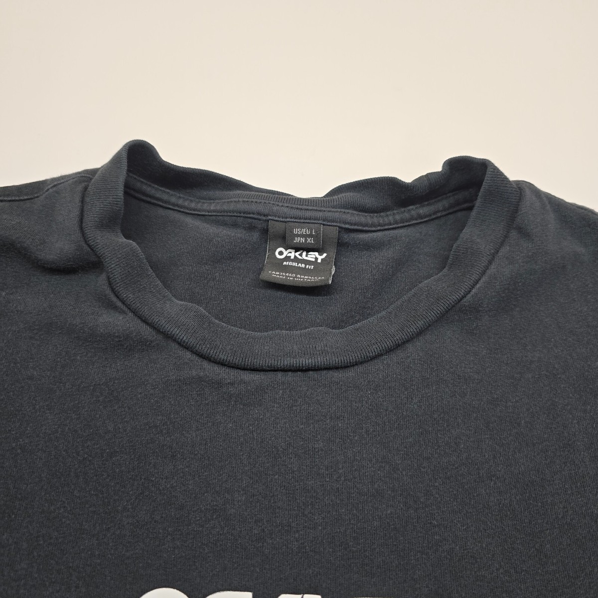 OAKLEY ビンテージ FACTORY PILOT Tシャツ Oakley Factory Pilot T Shirt Men Size Boxy Large Black Fade