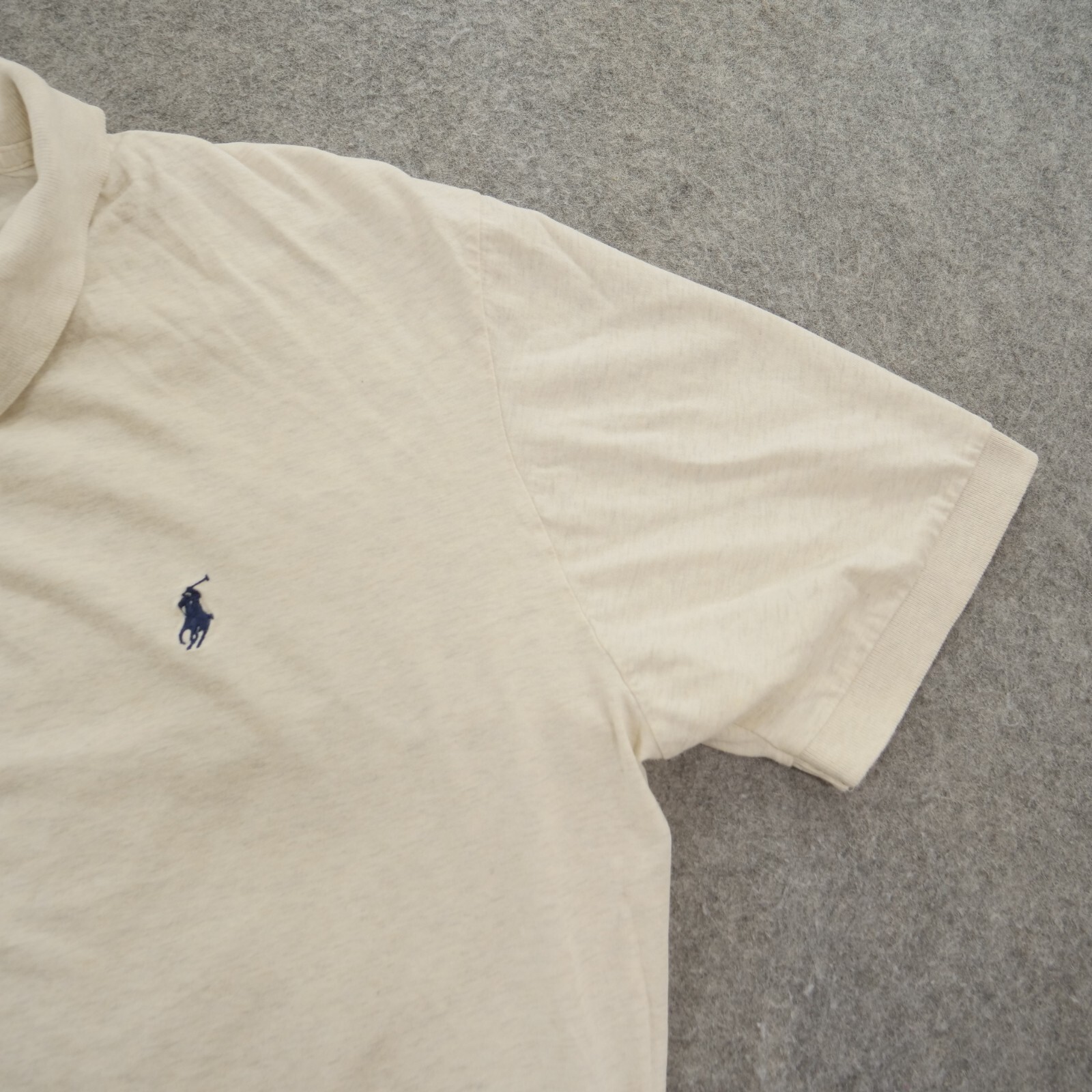 Polo Ralph Lauren Camicia Uomo Extra Large Beige Pony Logo Golf Casual