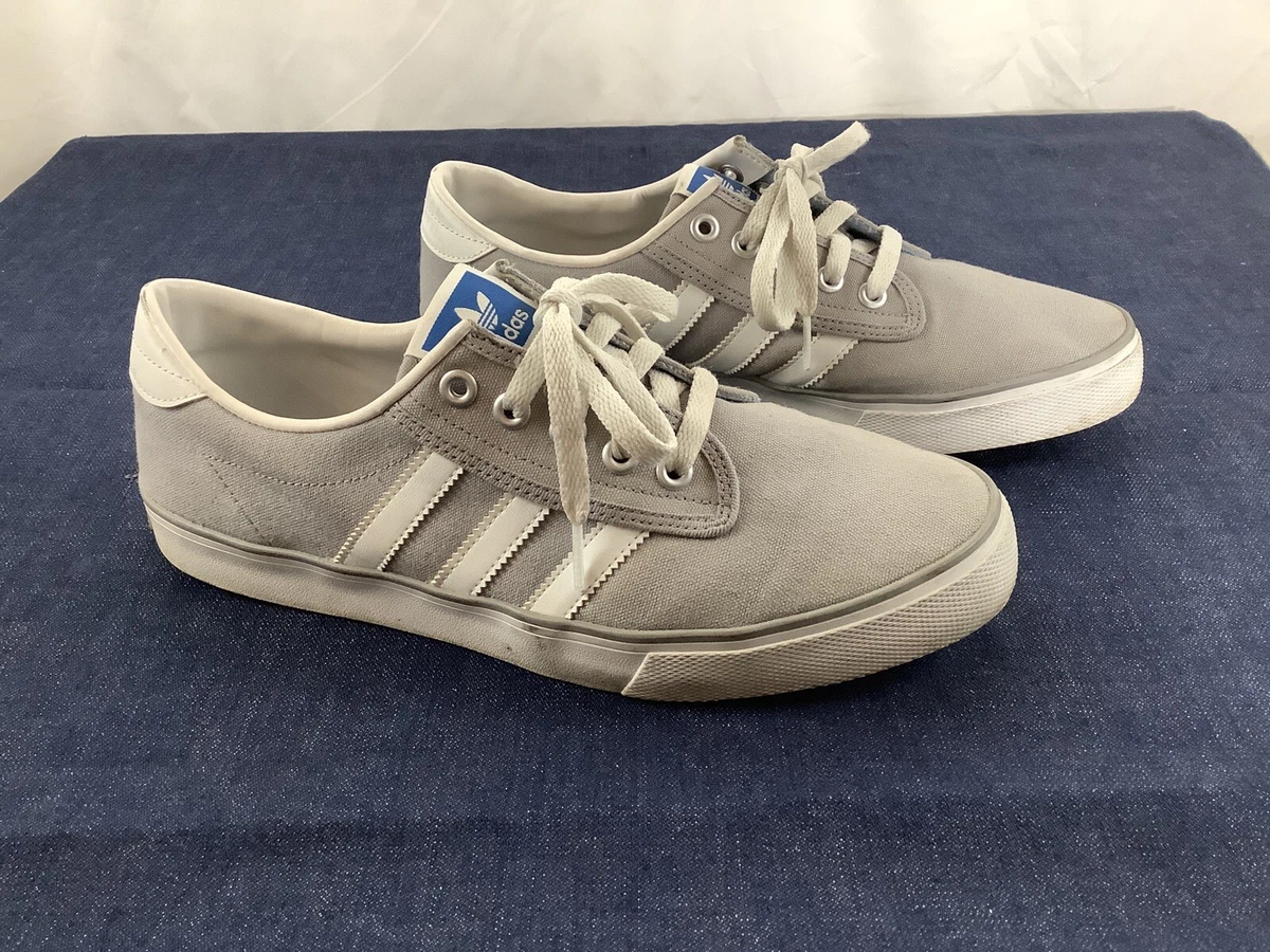 JEP output ijsje Vintage Adidas Originals Kiel Men&#039;s Low Top Sneakers Gray and White  EUC 10 | eBay